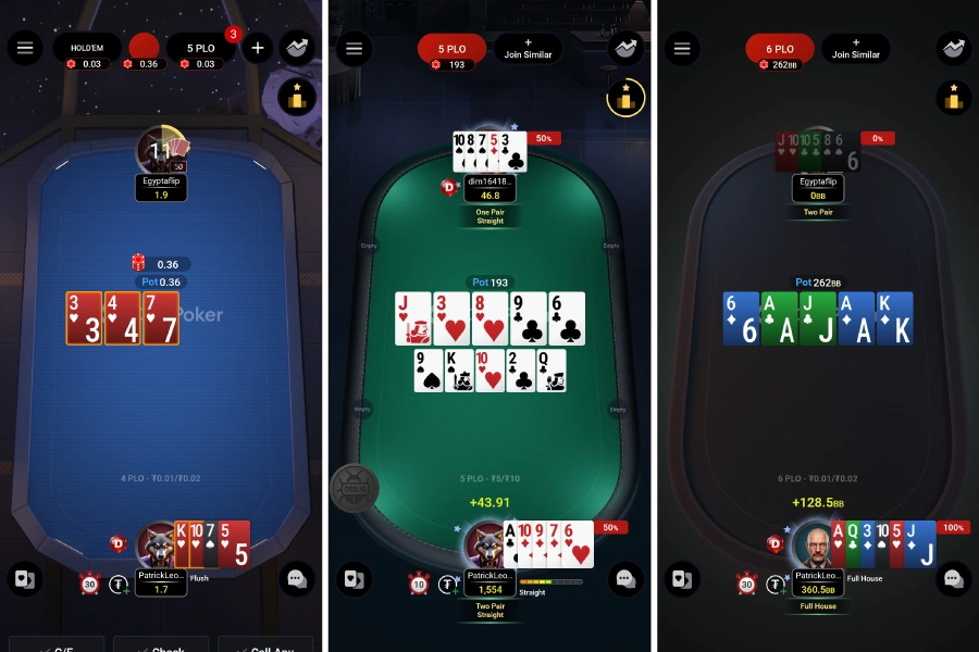 iOS & 안드로이드 PLO6 모바일 게임 